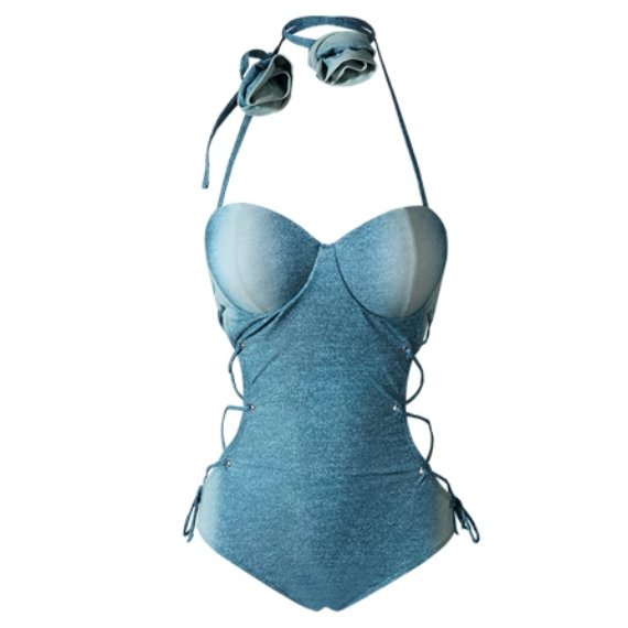 Monokini - One Piece Swimsuit - Sinderella