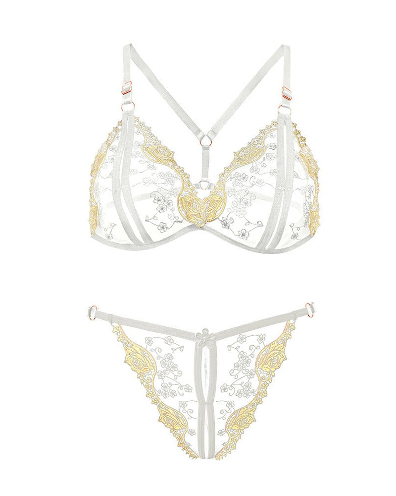 Analia Two Piece Floral Lingerie Set - Sinderella