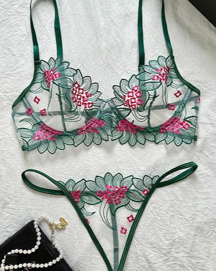 Botanic Babe Garden Embroidered Lingerie - Sinderella
