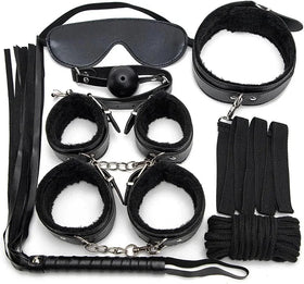 Blissful Deluxe 7 piece lingerie set in black — Sinderella