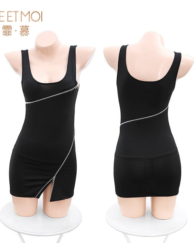 Cassidy Dress Style Zipper Lingerie - Sinderella