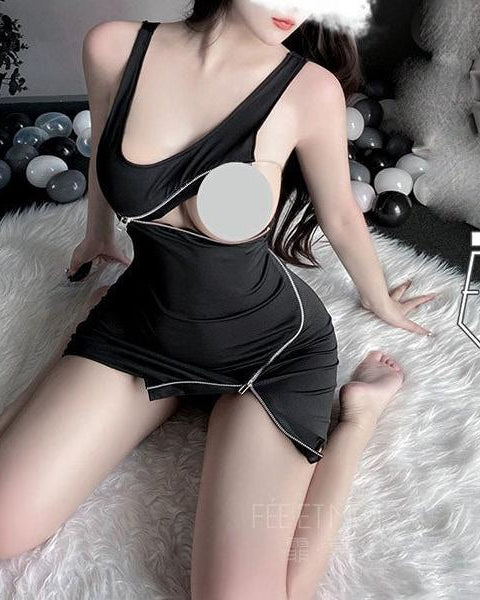 Cassidy Dress Style Zipper Lingerie - Sinderella