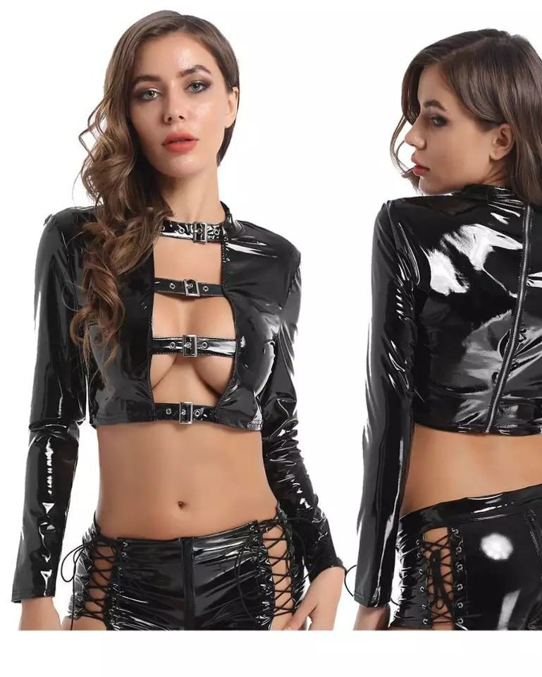 Certified Baddie Energy Two Piece Fetish Lingerie - Sinderella