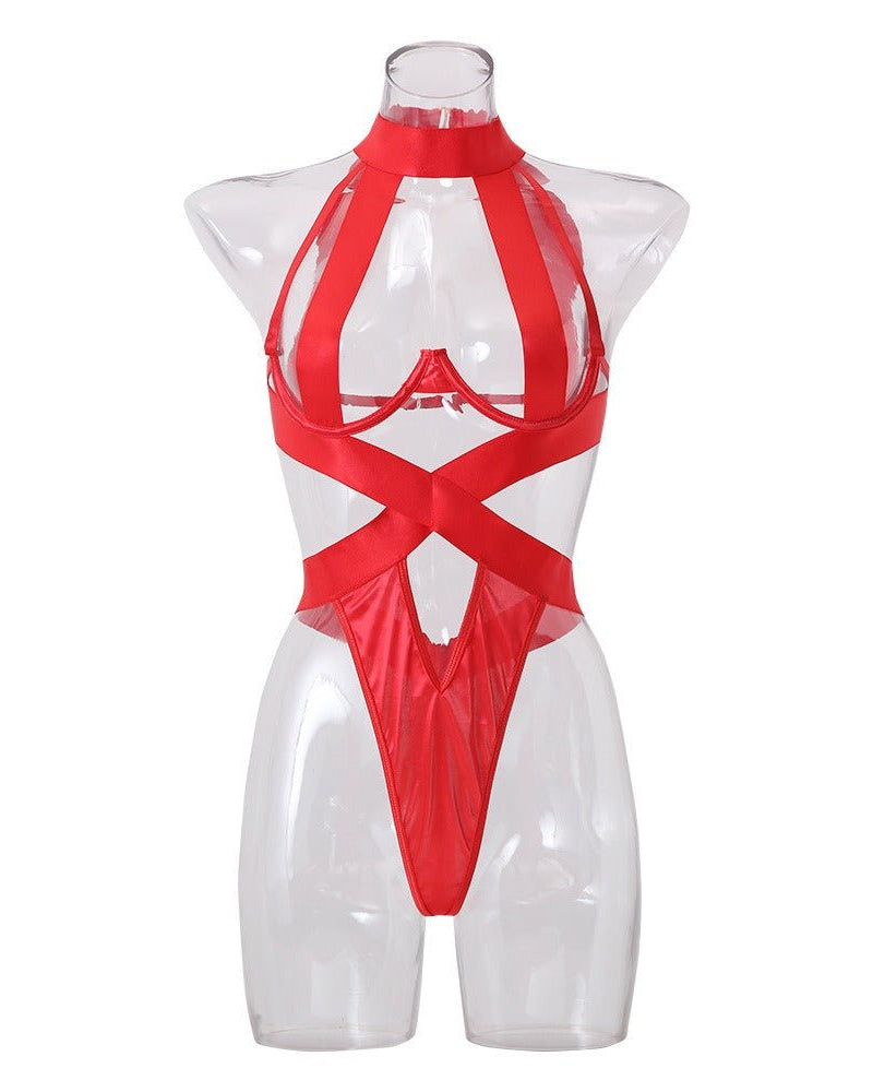 Dangerous Curves Strappy Cutout Lingerie - Sinderella