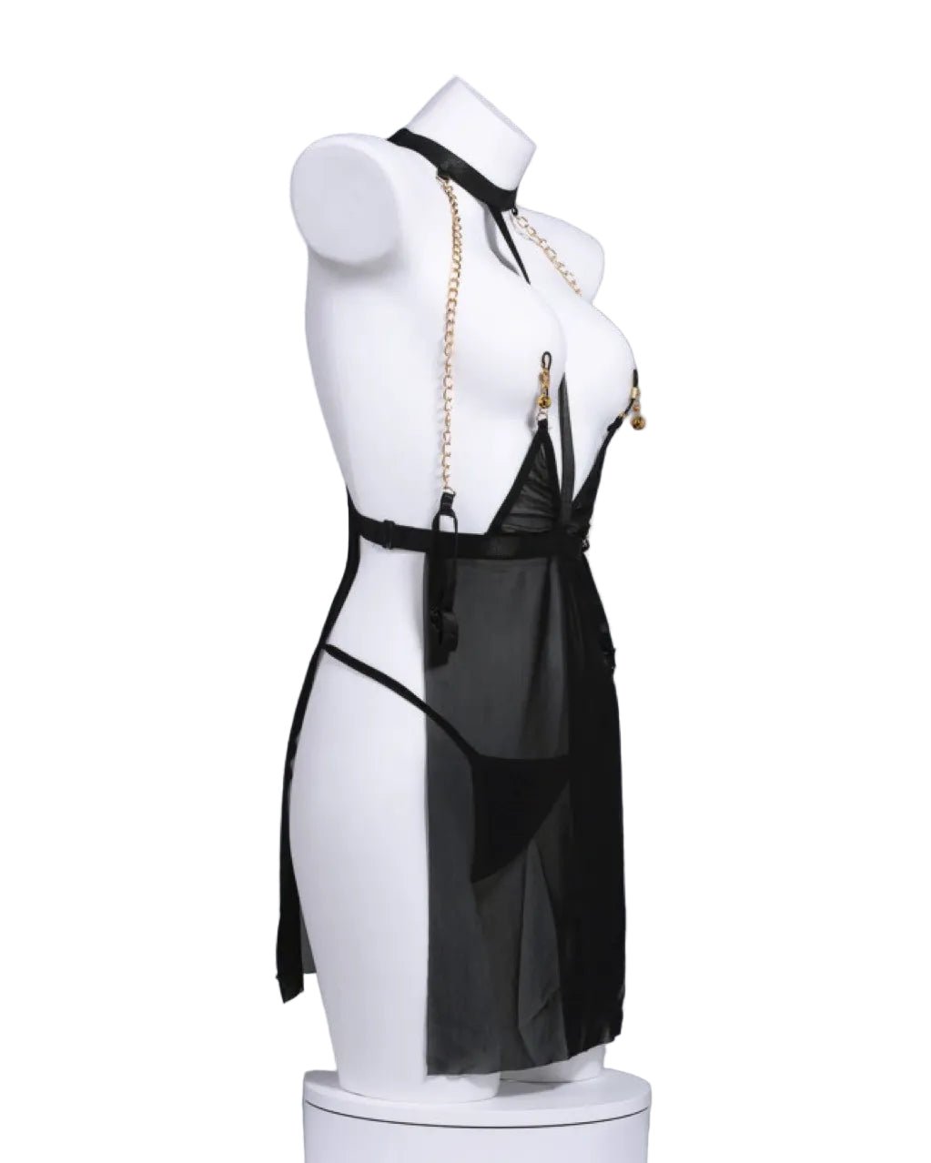 Ethereal Allure Sheer Robe Lingerie Set - Sinderella