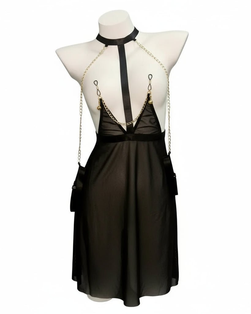 Ethereal Allure Sheer Robe Lingerie Set - Sinderella