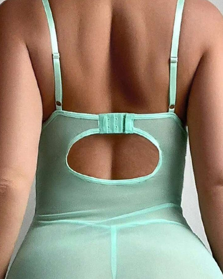 FairyTale Mesh Moment Sheer Slit Gown Lingerie - Sinderella