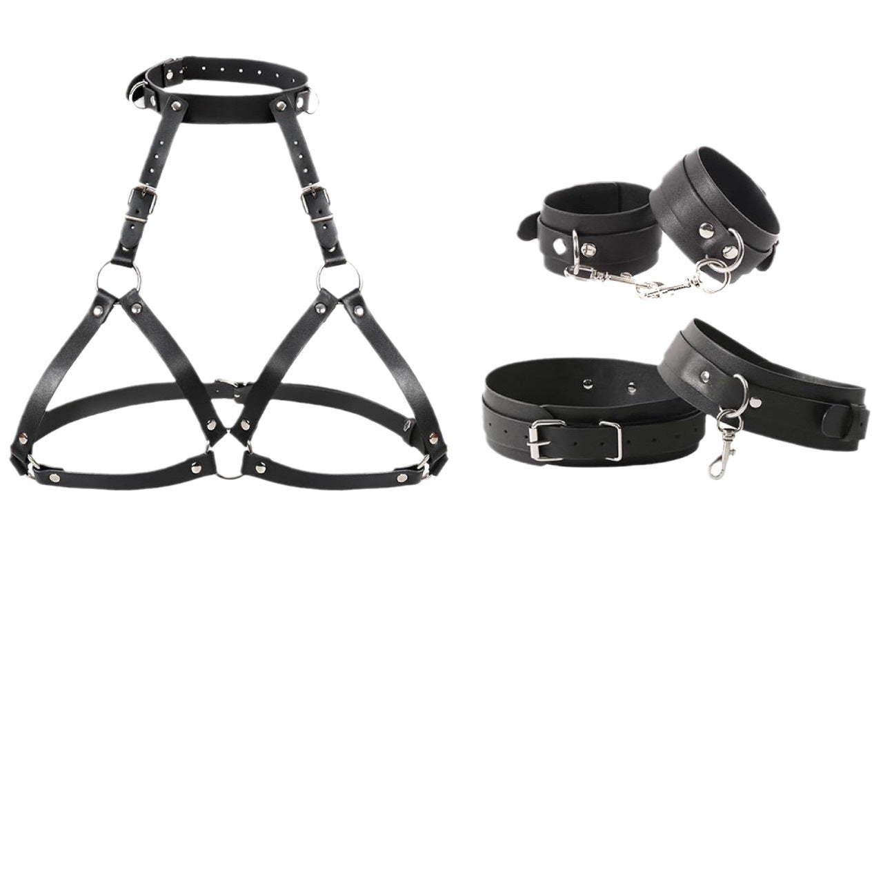 Full Body BDSM Bondage Restraint Harness – Adjustable Kit - Sinderella