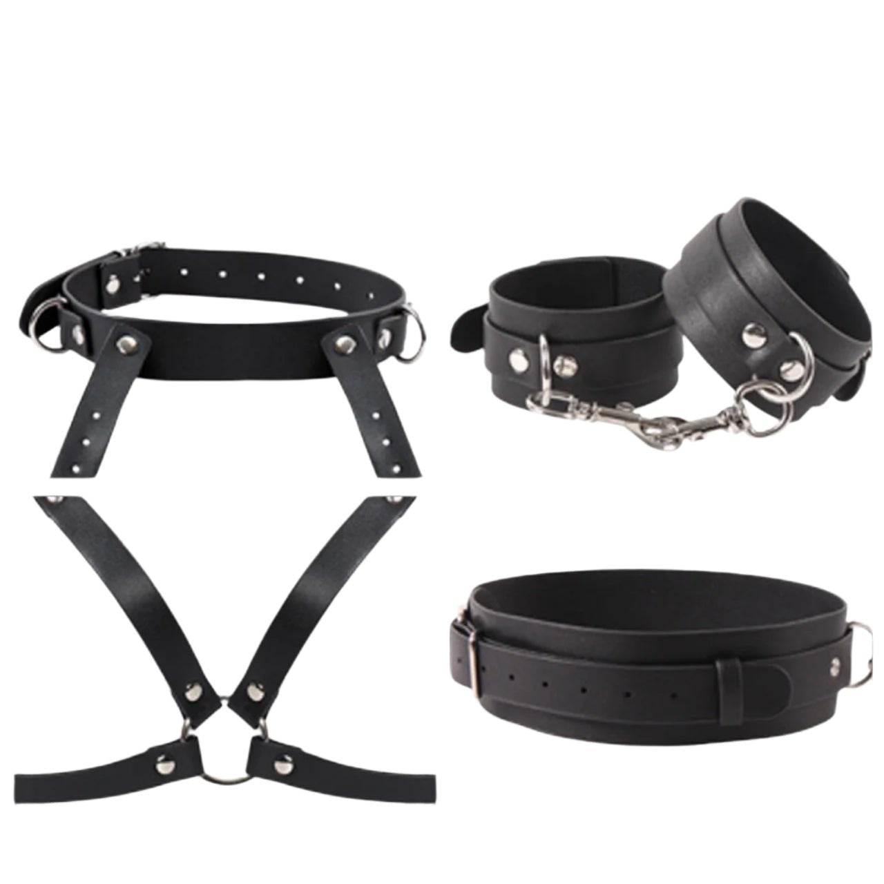 Full Body BDSM Bondage Restraint Harness – Adjustable Kit - Sinderella
