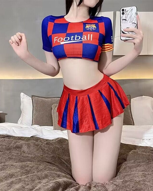 Goal Line Goddess Cheerleader Roleplay Lingerie Set - Sinderella