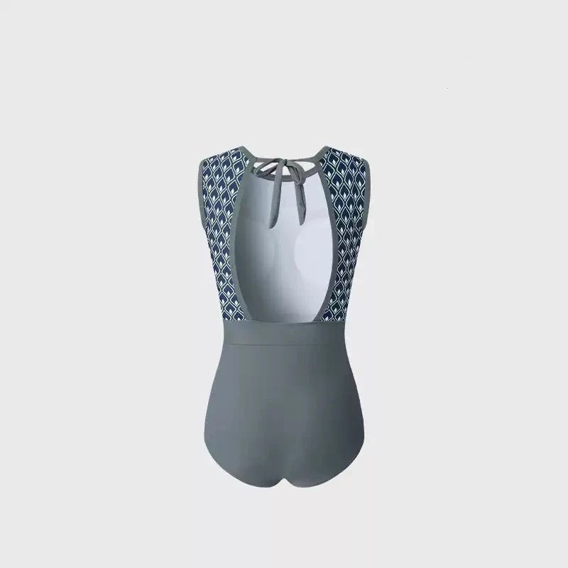 Grey Backless Monokini By Sinderella - Sinderella