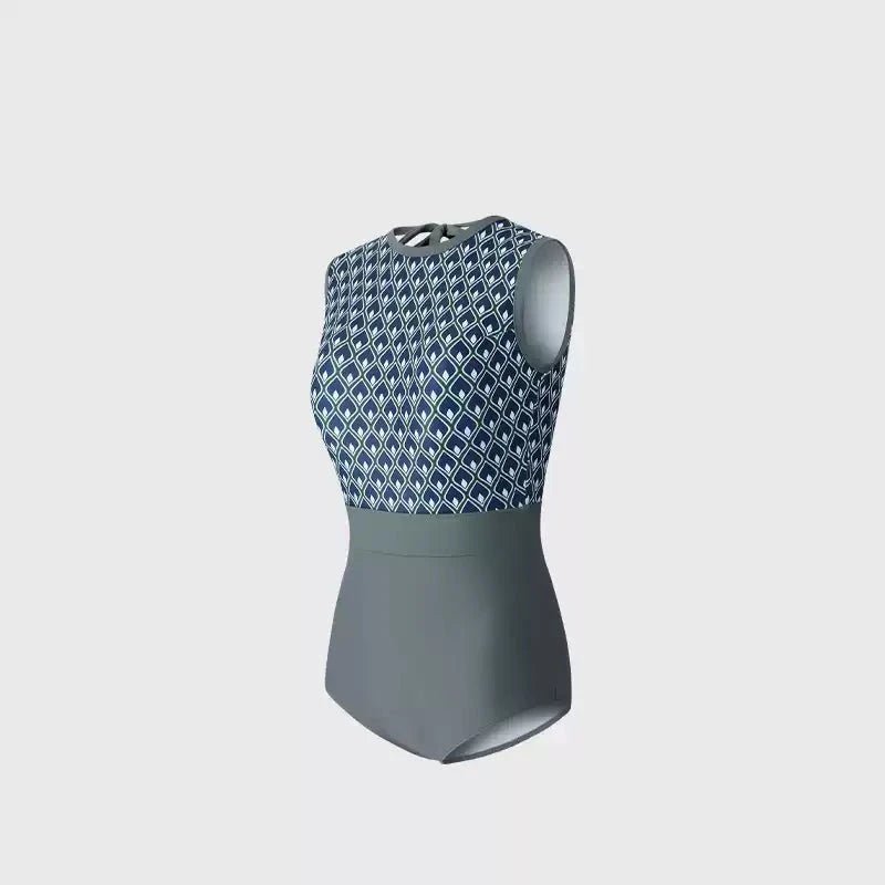 Grey Backless Monokini By Sinderella - Sinderella
