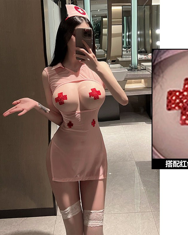 Halle Nurse Roleplay Lingerie Set - Sinderella