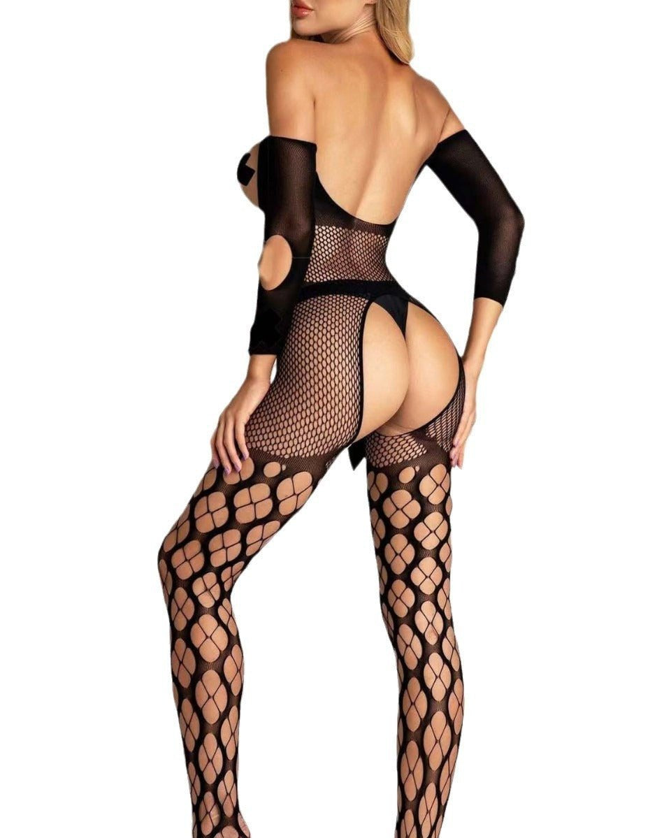 Love Unfiltered Off - Shoulder Bodystocking - Sinderella