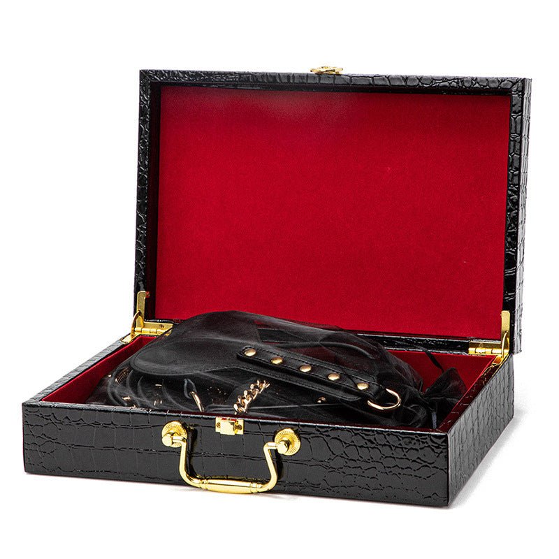 Luxury Black & Gold BDSM Fantasy Kit – 9 - Piece Set - Sinderella