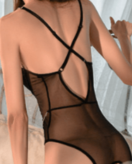 Main Character Moment Mesh Bodysuit Lingerie - Sinderella