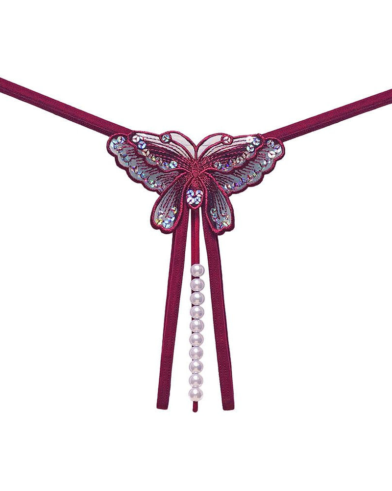 Margo Lace Pearl Embellished Panty Lingerie - Sinderella