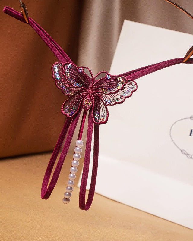 Margo Lace Pearl Embellished Panty Lingerie - Sinderella