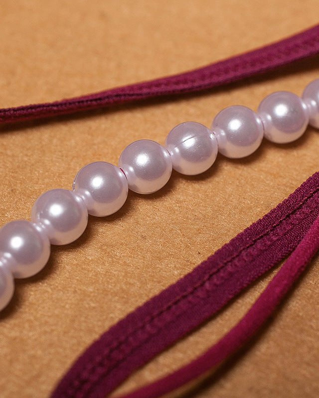 Margo Lace Pearl Embellished Panty Lingerie - Sinderella