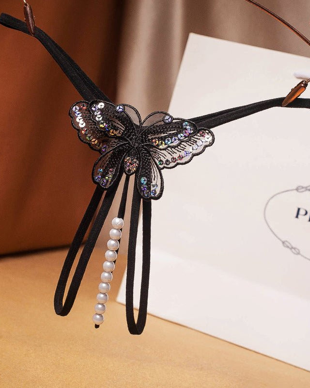 Margo Lace Pearl Embellished Panty Lingerie - Sinderella