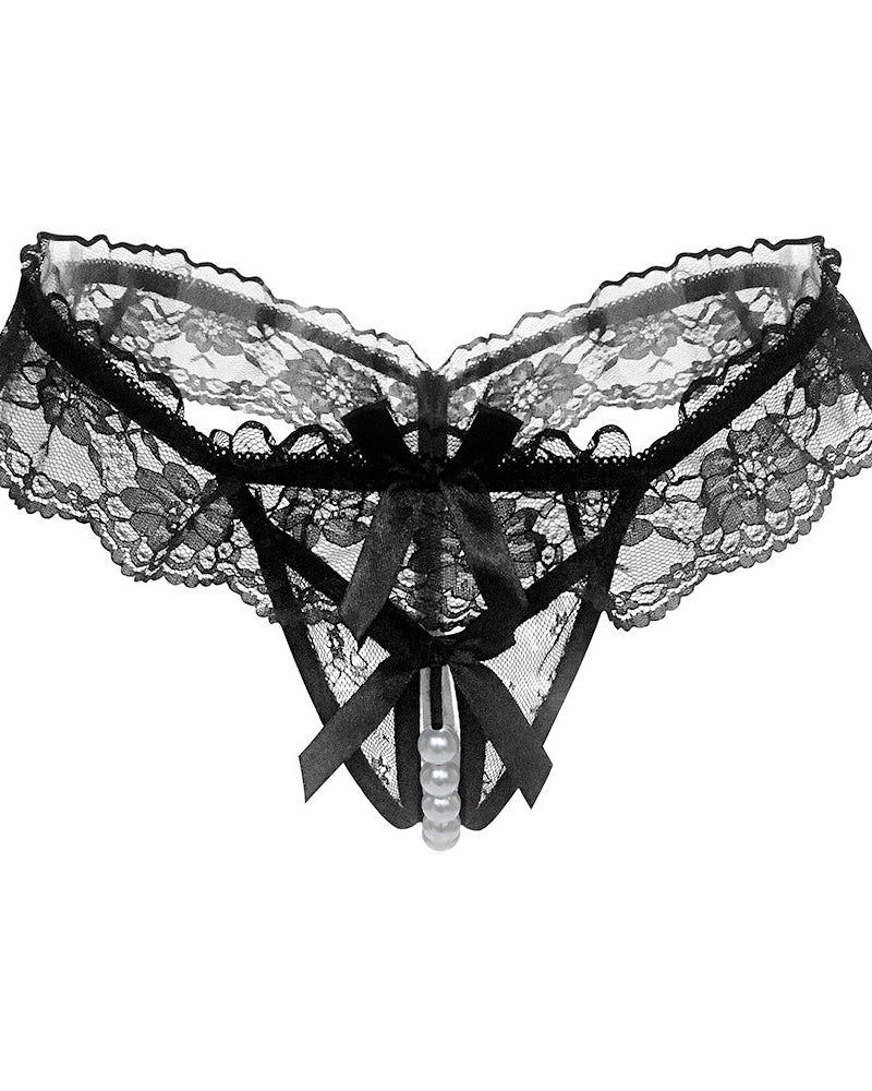 Maxine Pearl Embellished Panty Lingerie - Sinderella