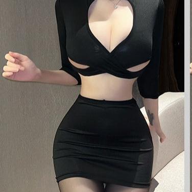 Mercy Sheer Two Piece Cosplay Lingerie Set - Sinderella