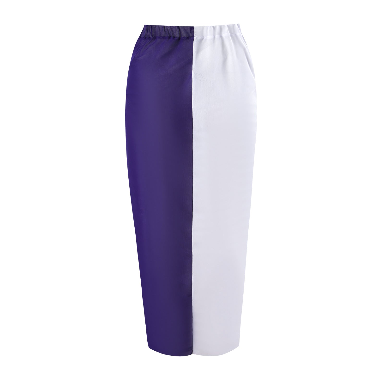 Monokini Color Block Swimsuit With Slimming Skirt By Sinderella - Sinderella