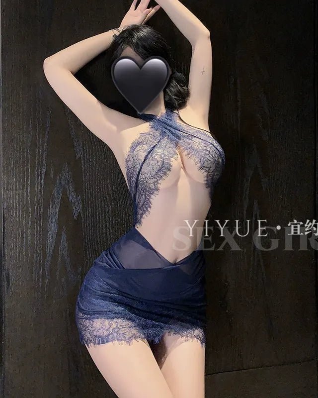 Ocean After Dark Temptation Lace Mini Lingerie - Sinderella