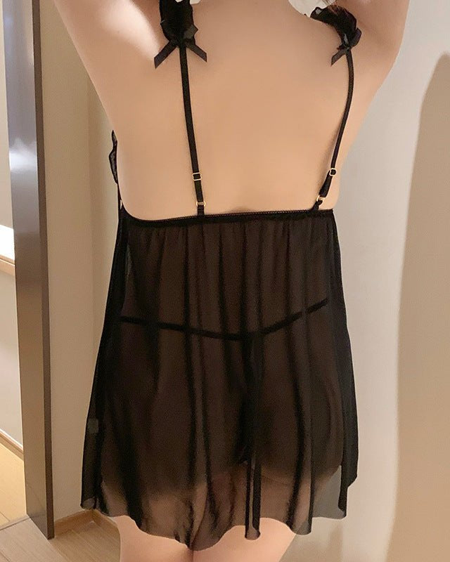 Peyton Two Piece Babydoll Plus Size Lingerie Set - Sinderella