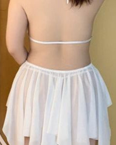 Plus Size Mesh Sheer Two Piece Lingerie Set - Sinderella