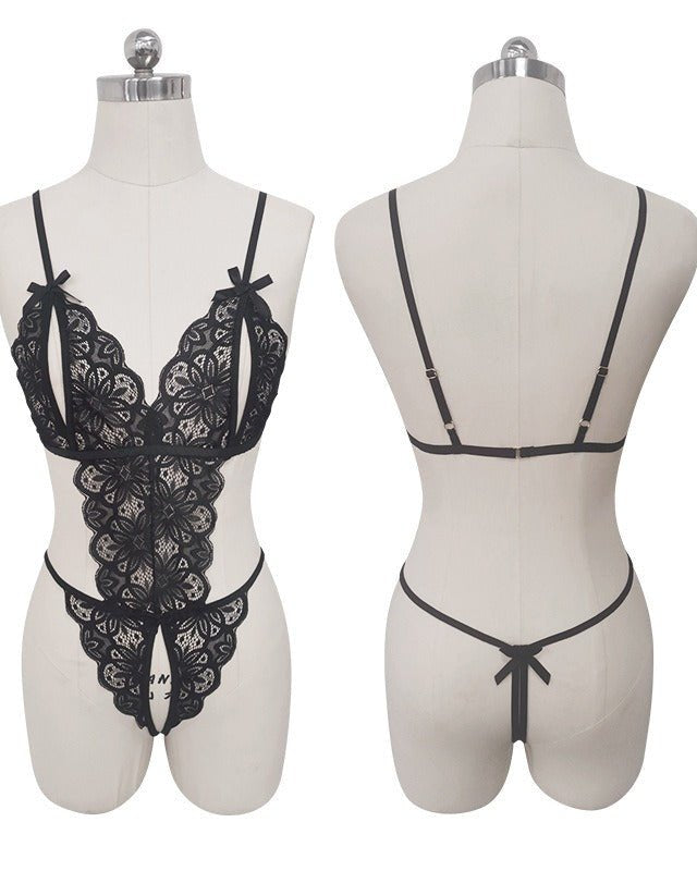 Plus Size One Piece Babydoll Teddies Lingerie - Sinderella