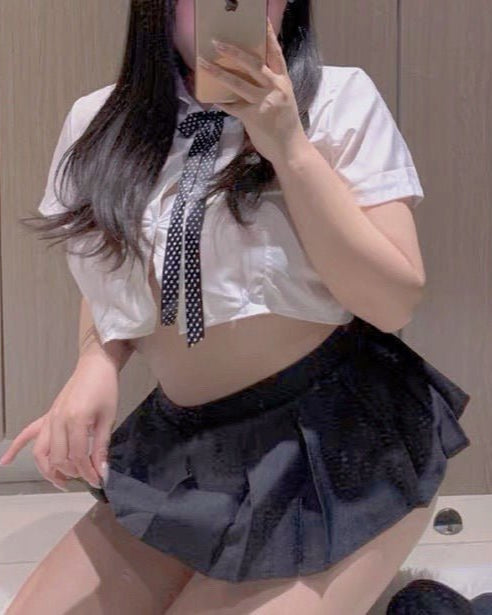 Plus Size School Girl Roleplay Lingerie Set - Sinderella