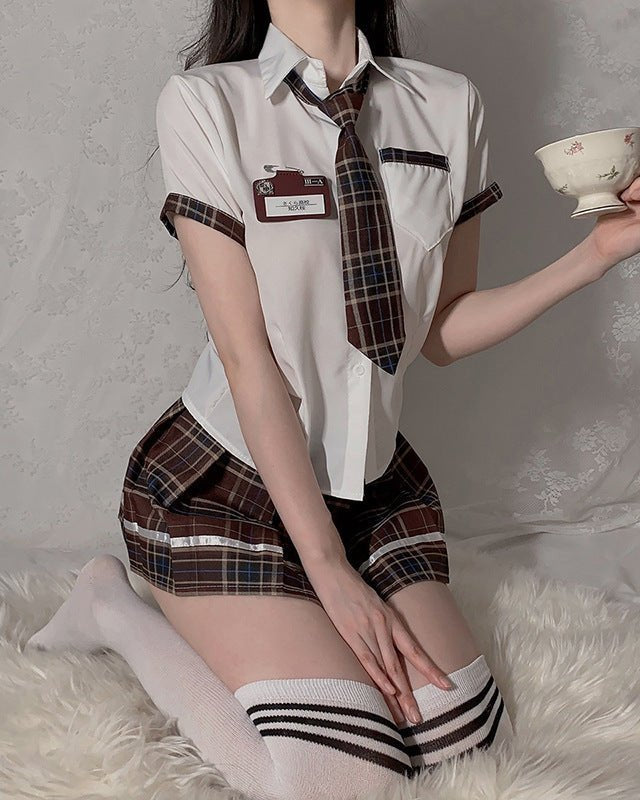 Plus Size School Girl Roleplay Lingerie Set - Sinderella