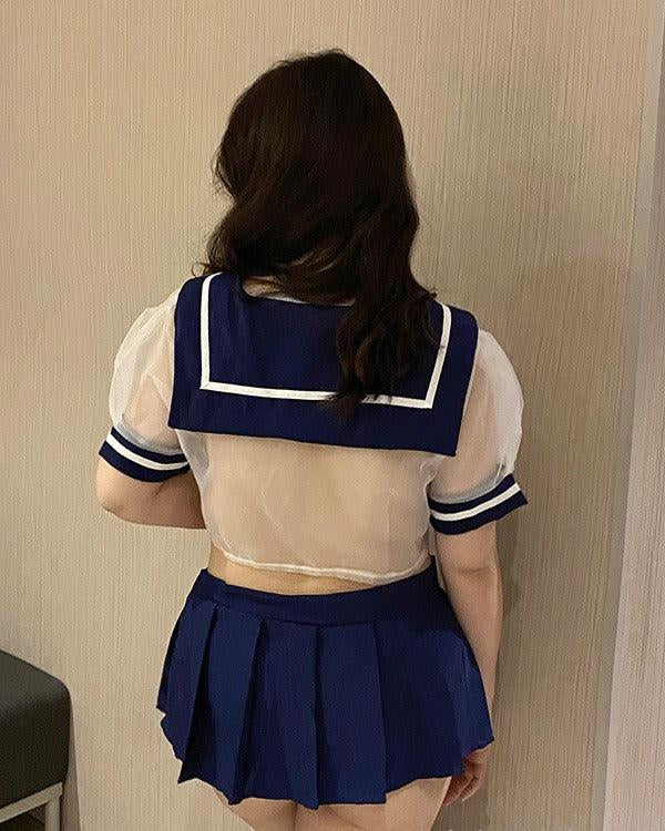 Plus Size School Girl Roleplay Lingerie Set - Sinderella