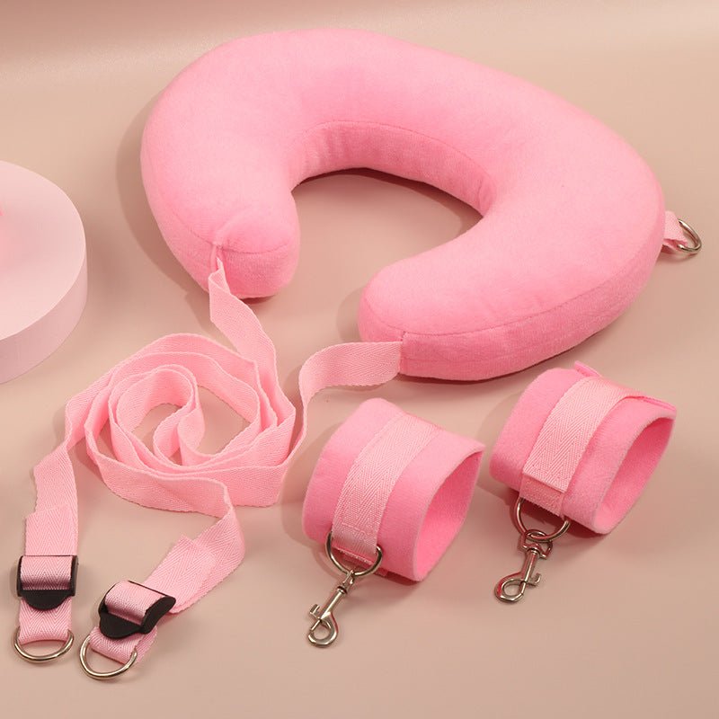 Plush Padded Neck and Wrist Restraint Set - Sinderella