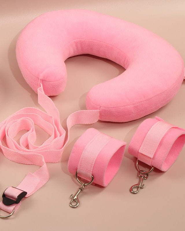 Plush Padded Neck and Wrist Restraint Set - Sinderella