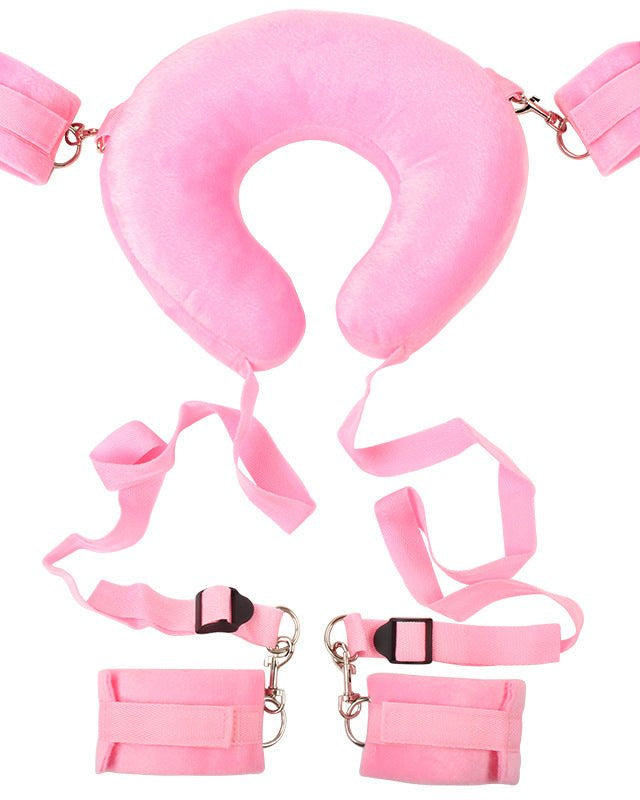 Plush Padded Neck and Wrist Restraint Set - Sinderella