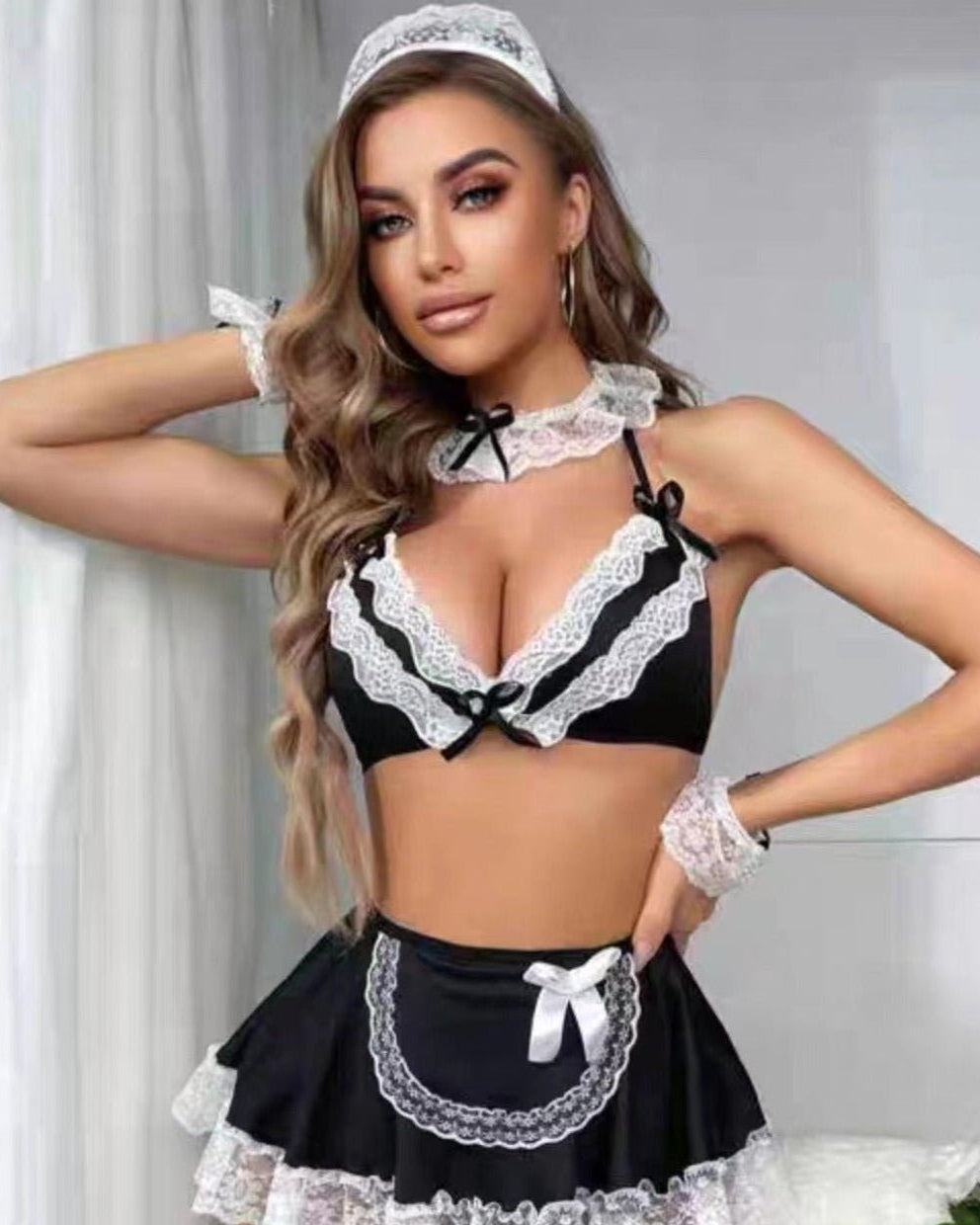 Service With a Smirk Maid Lace Lingerie Set - Sinderella