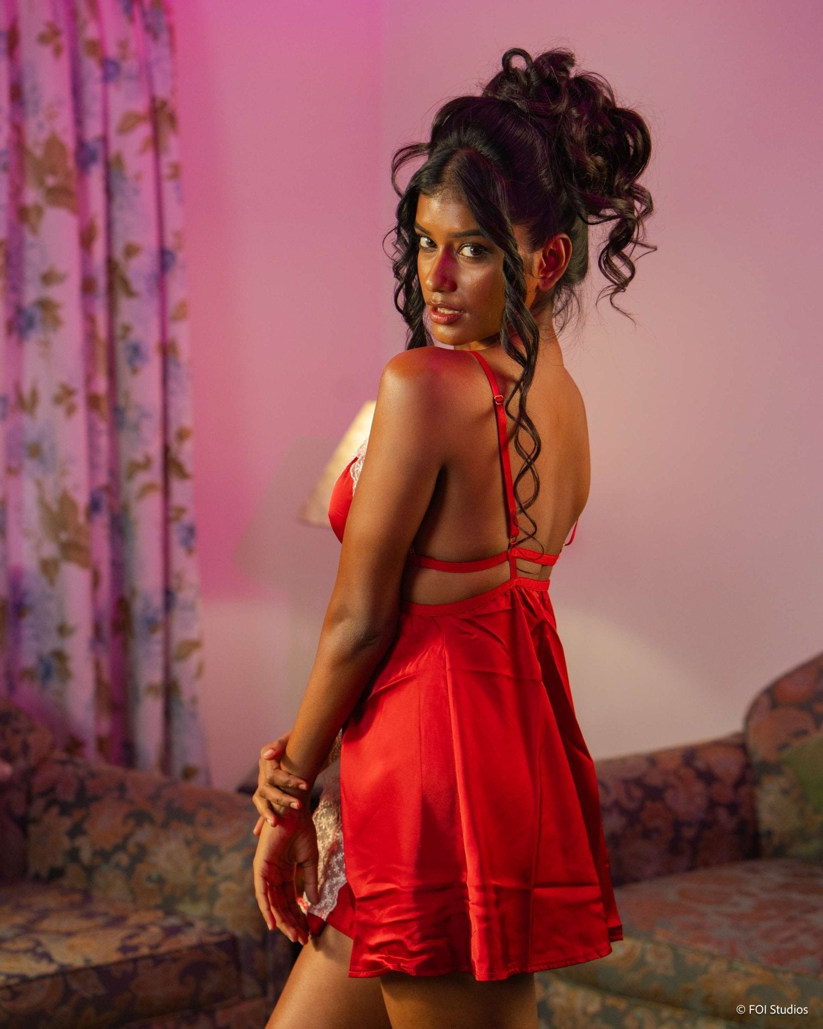 Turn Up the Heat Babydoll Lingerie Set - Sinderella