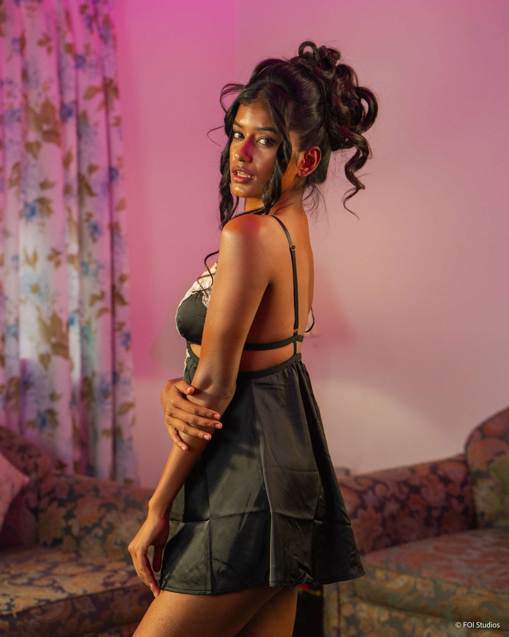 Turn Up the Heat Babydoll Lingerie Set - Sinderella