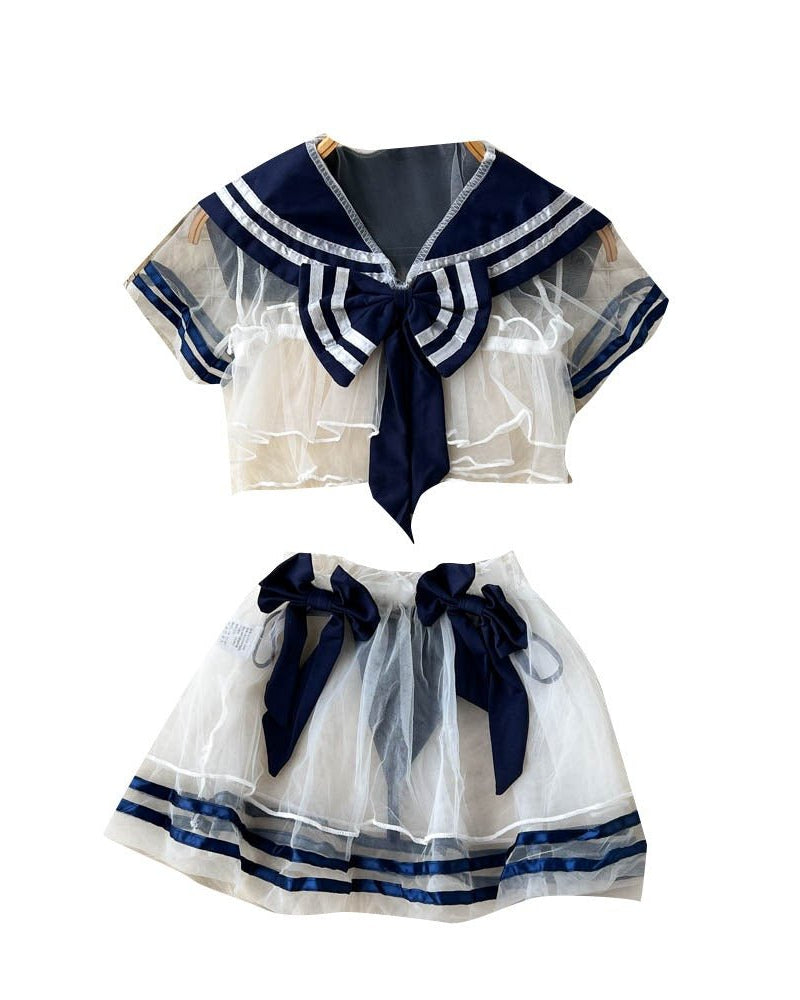 Aynaet Three Piece Lace Mesh Lingerie - Sinderella