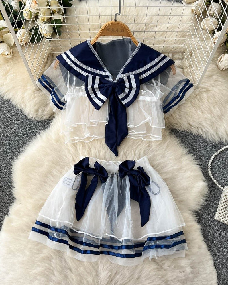 Aynaet Three Piece Lace Mesh Lingerie - Sinderella