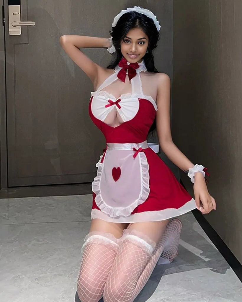 Azure Babydoll Roleplay Lingerie Set - Sinderella