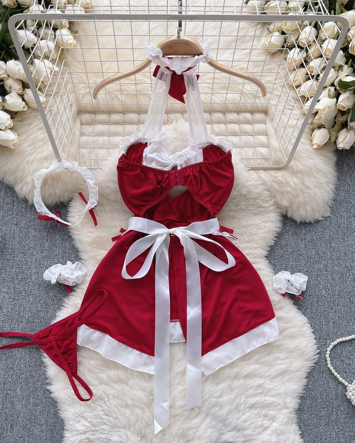 Azure Babydoll Roleplay Lingerie Set - Sinderella