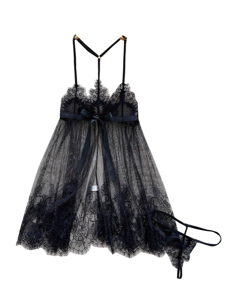 Beatrice Two Piece Sheer Lace Lingerie - Sinderella