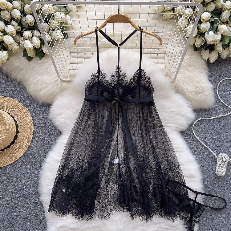Beatrice Two Piece Sheer Lace Intimate Lingerie - Sinderella