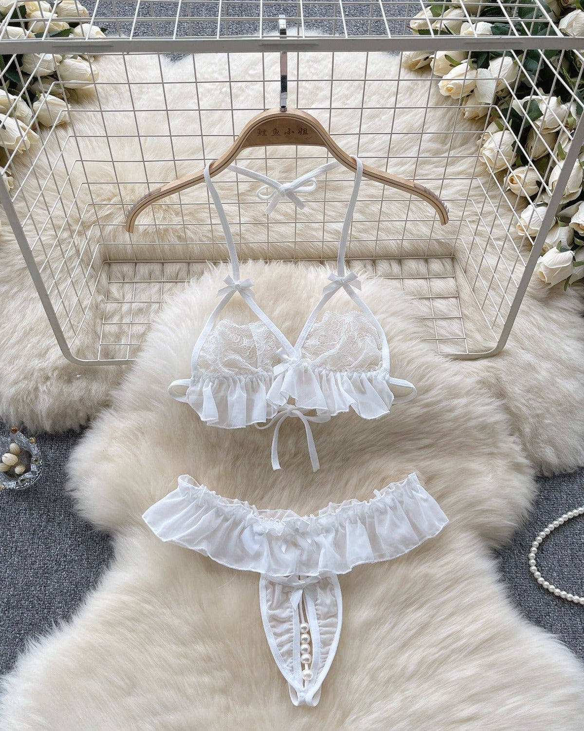 Blaine Two Piece Sheer Lingerie Set - Sinderella