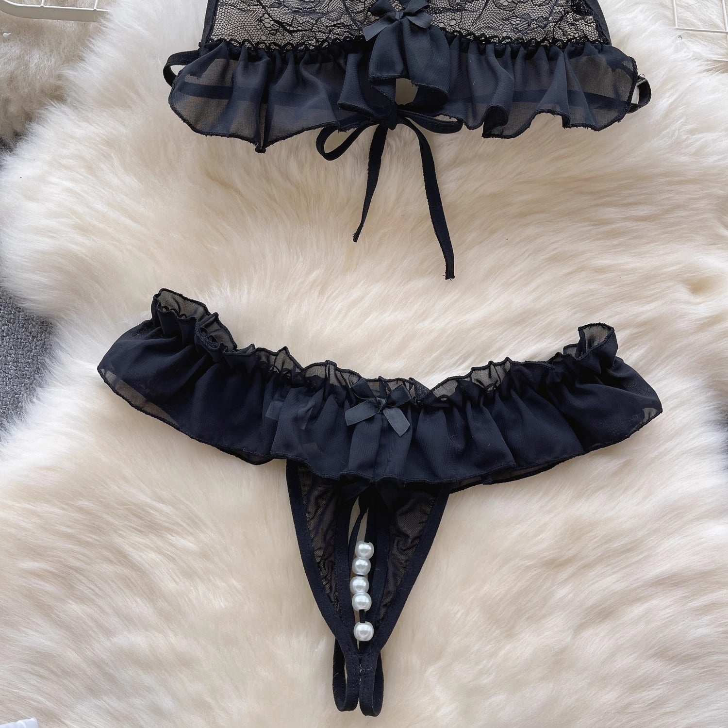 Blaine Two Piece Sheer Lingerie Set - Sinderella