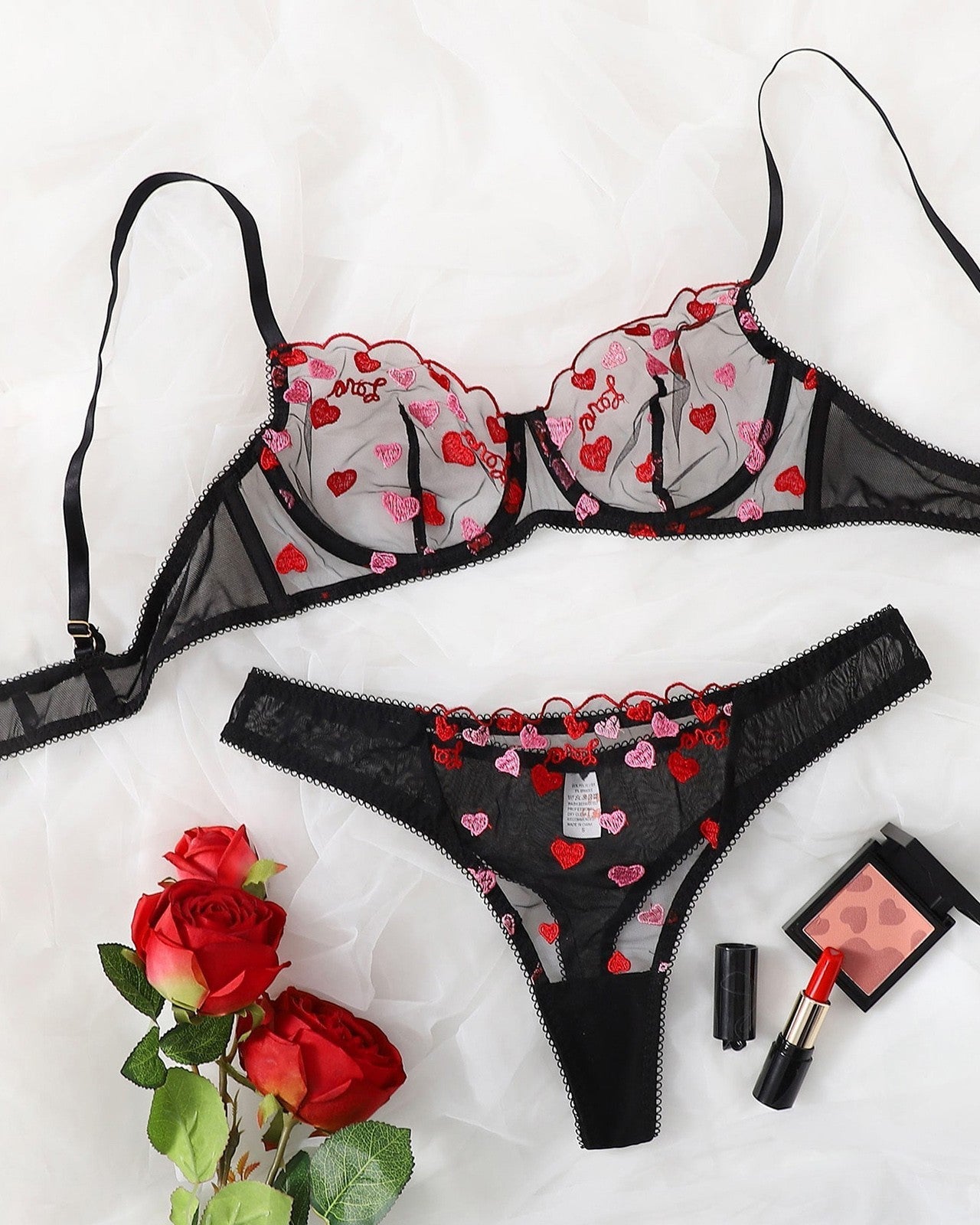 Charlotte Two Piece Valentine Lingerie - Sinderella