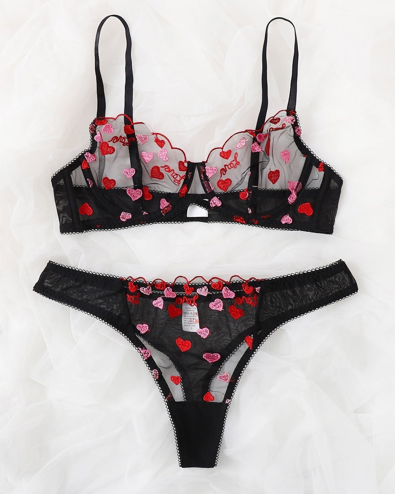 Charlotte Two Piece Valentine Lingerie - Sinderella